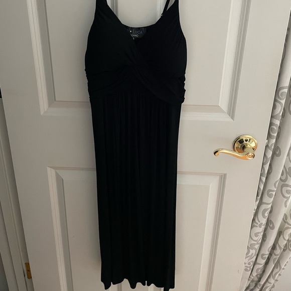 Dresses & Skirts - P. Luca Milano Black Spaghetti Strap Dress Size Small – NWT (Sold Out Style)